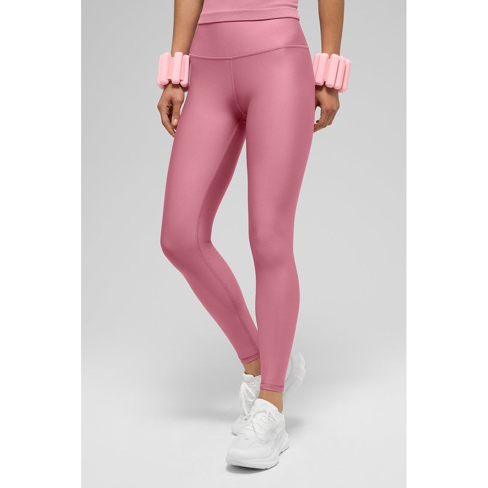 Alo Yoga Pink Wild Rose High-Waist Airlift 7 / 8 Leggings Womens Yoga Pant